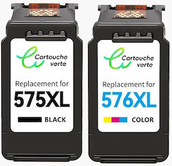 COM-CAN-CL575-CL576 Съвместим Пакет Canon CL-575XL CL-576XL Множество Цвят