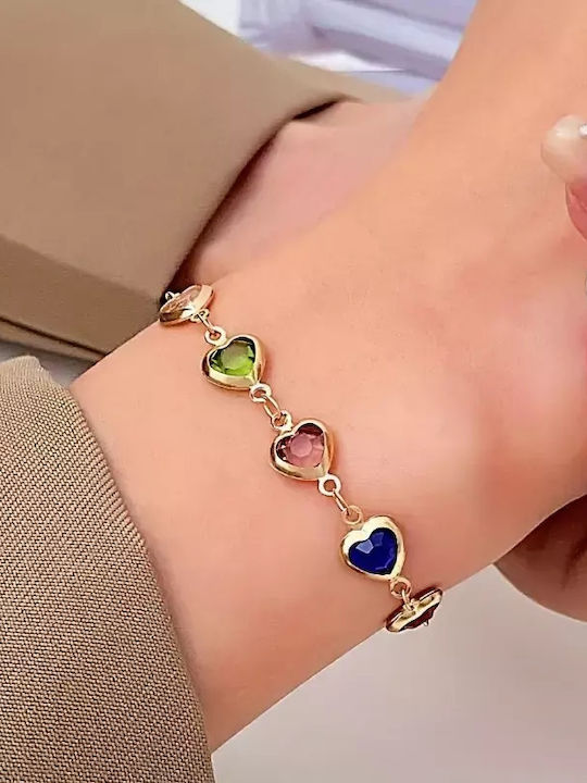 Damen Armband mit Design Herz mit Perlen