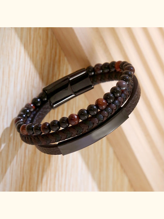 Legend Accessories Мъжка Гривна от Кожа 23см