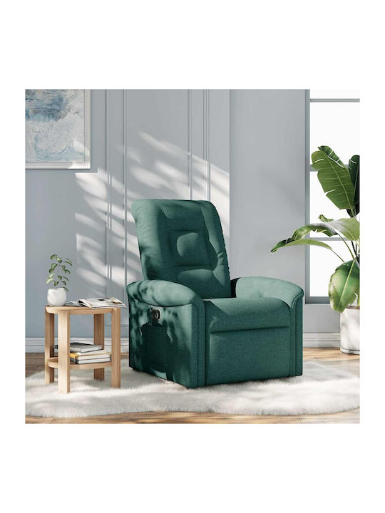 Relaxsessel mit Fußhocker Dark Green 77x91.5x96cm