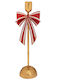 Iliadis Christmas Metallic Gold Candlestick 35.7x11.5cm