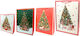 Paper Christmas Bag for Gift Multicolored 18x8x23cm. 12pcs