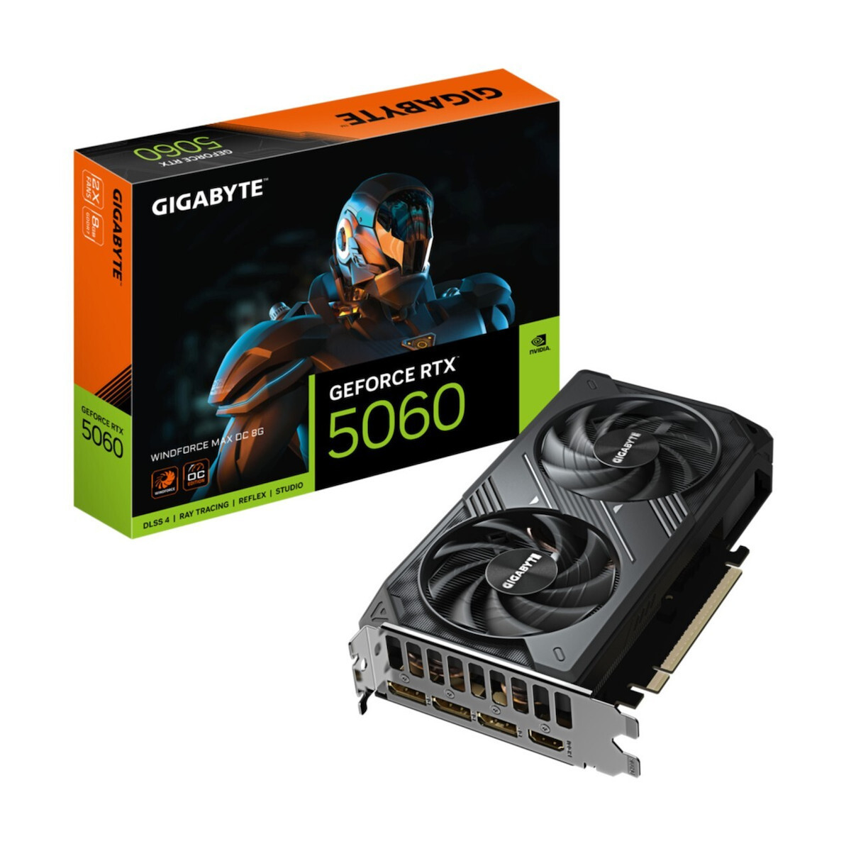 Gigabyte GeForce RTX 5060 8GB GDDR7 Windforce Max OC Κάρτα Γραφικών