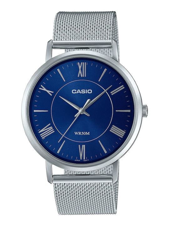 Casio Colecția Ceasuri Bărbați 40mm Cu Baterie Și Brățară Din Metal Albastră