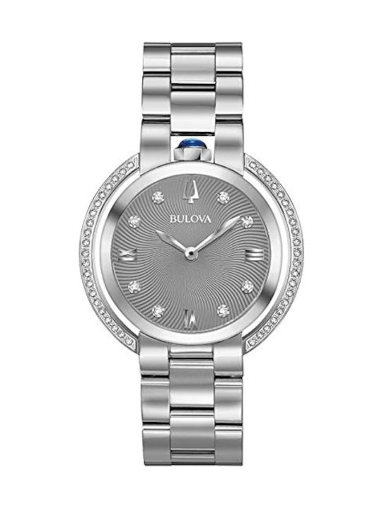 Bulova Damen Uhr mit Silber Metallarmband