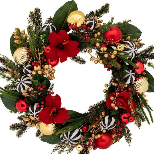 Iliadis Christmas Decorative Wreath Battery Powered 61cm