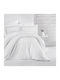 Linea Home Duvet Cover Double 200x250 Soft Satin White