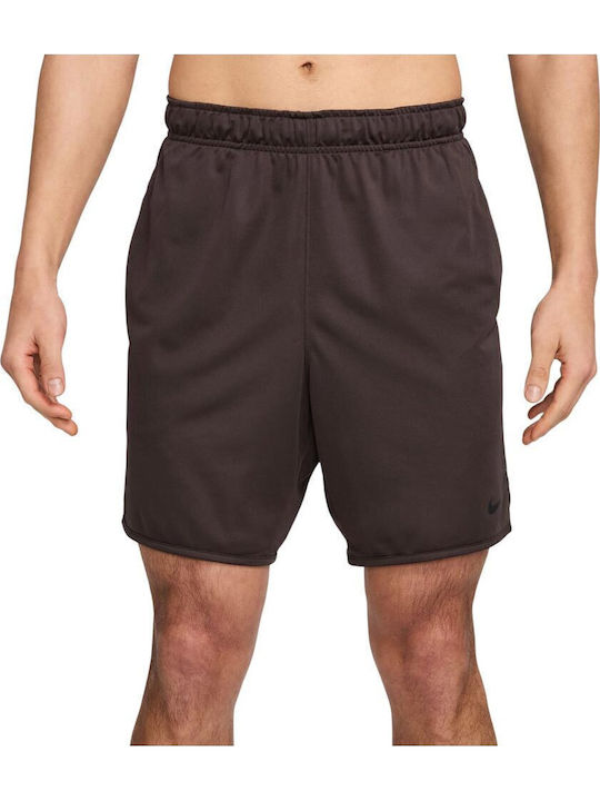 Nike Αθλητική Ανδρική Βερμούδα Dri-Fit Καφέ