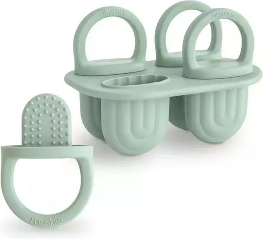 Mushie Silicone Baby Feeder Light Blue