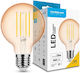 Modee Lighting Λάμπα LED 4W 120mm για Ντουί E27 και Σχήμα G80 Θερμό Λευκό 360lm