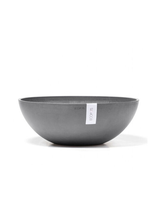 Ecopots Vienna Pot Plastic Charcoal 50x50x18cm.