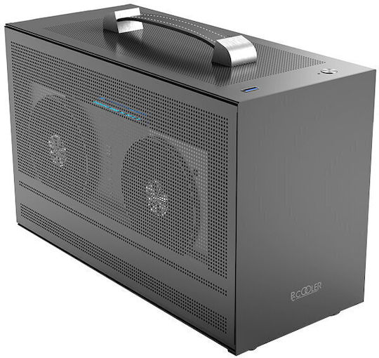 PCCOOLER Mini I100G Pro Mesh Mini Tower Computer Case Black