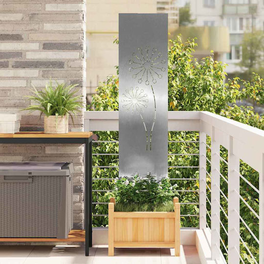 vidaXL Garden Decoration Made of Stainless Steel 32x1.7x140cm 876235