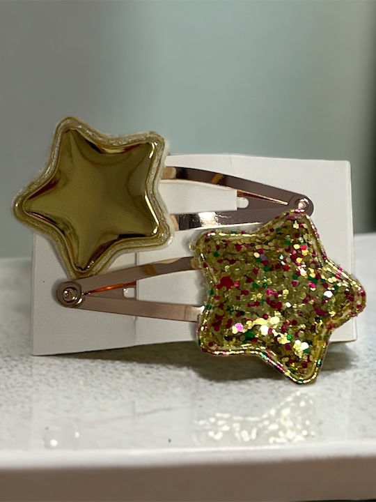 Grandes Suenos Kids Hair Clips Set with Hair Clips in Gold Color 2 Pieces Grandes Suenos Kids Hair Clips Set with Hair Clips in Gold Color 2 Pieces