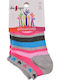 Design Socks Kids' Ankle Socks Gray