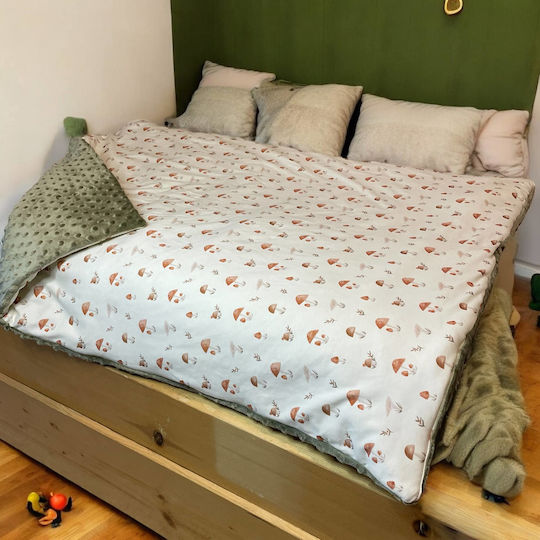 Grandes Suenos Duvet Crib Cotton Green 75x100cm