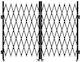Vevor Door Dog made of Metal in Black Color 145.67 x 63.19cm