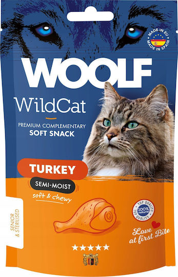 Woolf Λιχουδιές με Γαλοπούλα για Γάτα 50gr