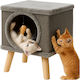 Purlov Bed Cat Beige 38x32x32cm