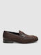 Δερμάτινα Ανδρικά Loafers σε Καφέ Χρώμα