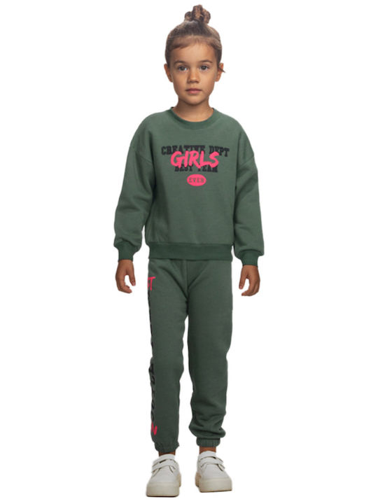Joyce Kids Sweatpants Set Light Green 2pcs