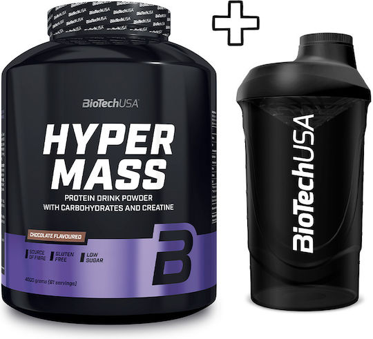Biotech Usa Hyper Mass 4000g Cookies & Cream & Biotech Usa Wave Shaker 600ml Shocking Blue Custom Bundle