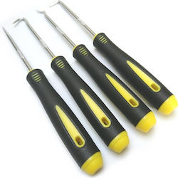 Oil Sealing Screwdriver Kit 16.5cm 4pcs W17159-2 Yellow-Black Oil Sealing Screwdriver Kit 16.5cm 4pcs W17159-2 Yellow-Black