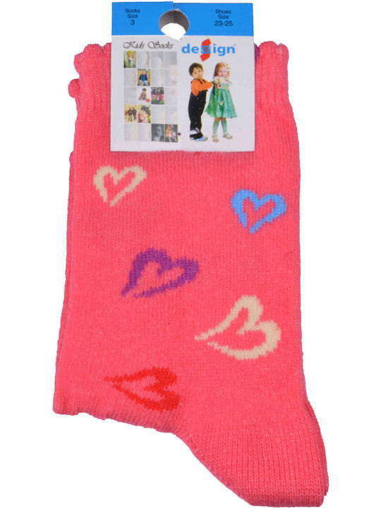 Design Socks Παιδικές Κάλτσες Κοραλί