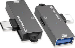 Techsuit USB-C male σε USB-A female