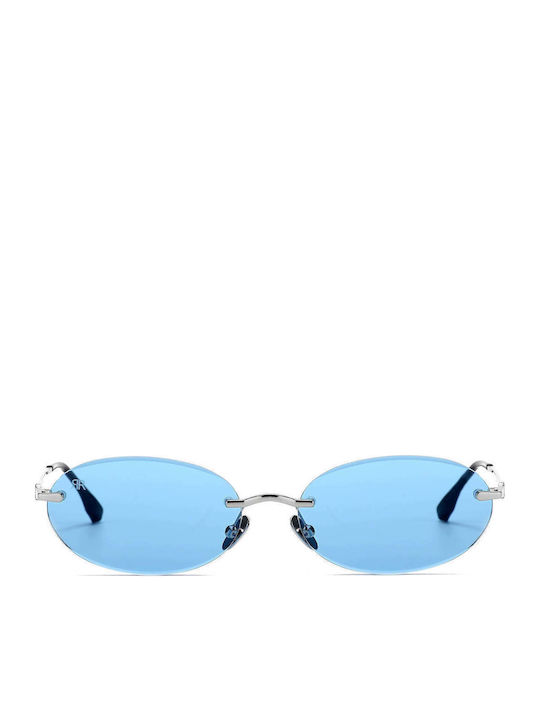 Red Raven Unholy Unisex Sunglasses with Blue Fr...