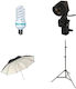 Generisches Starter-Kit Kontinuierliche Foto-Video-Licht 101cm Reflektorschirm