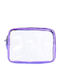 Small Transparent Purple Toiletry Bag