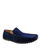 Men's Synthetic Leather Moccasins Blue