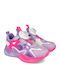 Kinder Sneakers Anatomisch mit Klettverschluss & Lichtern Flieder
