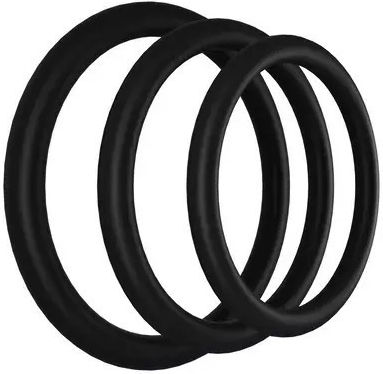 Doc Johnson Triple Pack Thin Rubber Erection Rings