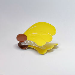 Glossy Hair Claw Banana Design