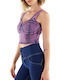 Women's Blouse Corset Sleeveless Purple