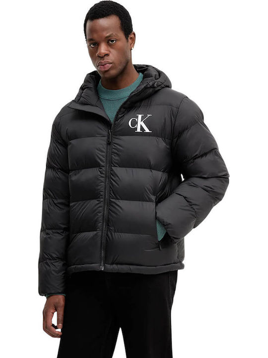 Winter Puffer Jacket Waterproof Black
