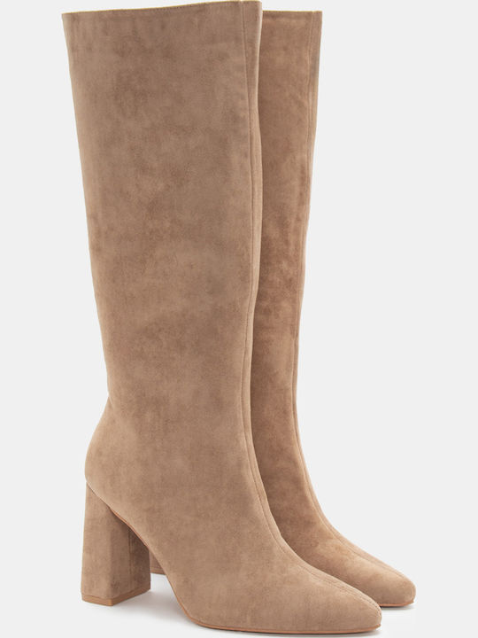 Luigi Wildleder Damenstiefel mit hohem Absatz B...