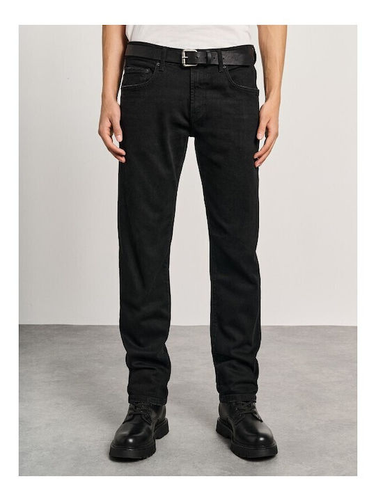 Hardy Men's Jeans Pants with Regular Straight Fit Black