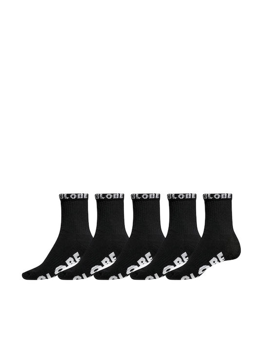 Globe Ανδρικές Κάλτσες Black 5Pack Globe Ανδρικές Κάλτσες Black 5Pack