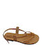 Women's Flat Sandals Tabac Brown
