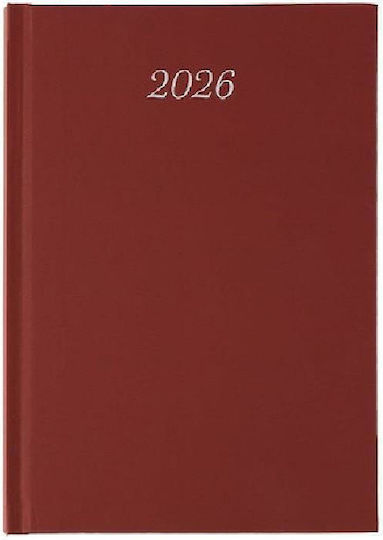 Diary 2026 17x24 Weekly Classic Burgundy