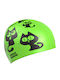 Παιδικό Σκουφάκι Κολύμβησης Σιλικόνης Mad Wave Cats Junior Swim Cap Green M057405000w Πράσινο