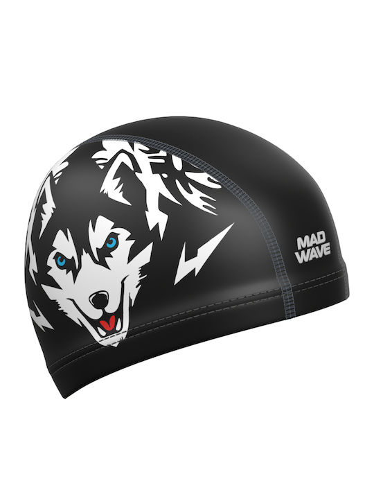 Mad Wave Husky Pu-Coated Fabric Swimming Cap Black M058301001w Black