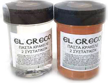 Decoupage Πάστα Κρακελέ Μεταλλική El Greco Bronze Set 2x100ml
