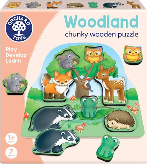 Wooden Kids Peg Puzzle for 12+ years old+ Years Orchard