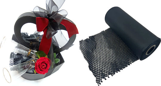 Einwickelpapier für Geschenke Schwarz 30cm.