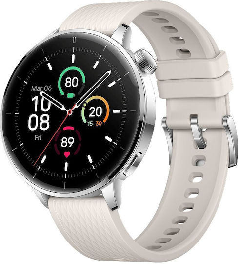 OnePlus Watch 3 43mm Stainless Steel 43mm Waterproof with Heart Rate Monitor (Silver Steel)