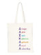 VOUR Fabric Shopping Bag in White color Teacher
